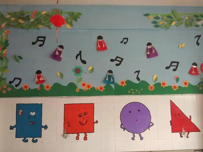 这是我们小班的环创建设一一音乐墙