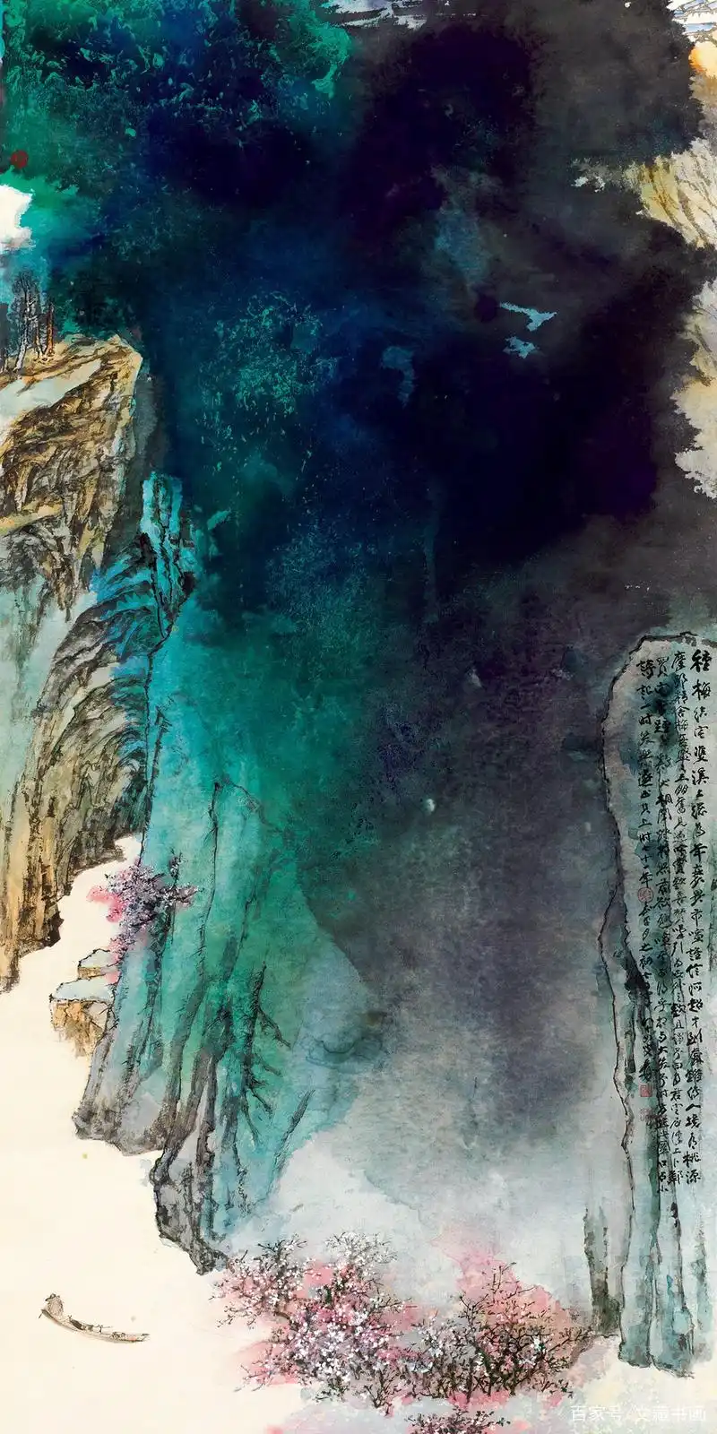 不服老的张大千在生命最后两年里创作《庐山图》,完成了艺术突破