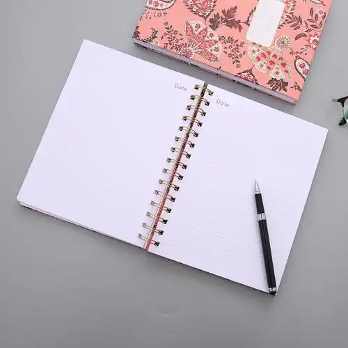 定制硬壳线圈本侧翻线圈笔记本a5本子横线内页加厚日记记事本定制