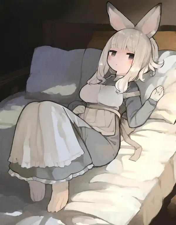 画师推荐:さくたけ,兔子控画师,白白的,毛茸茸的兔耳娘