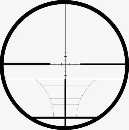 黑色免扣线条瞄准镜