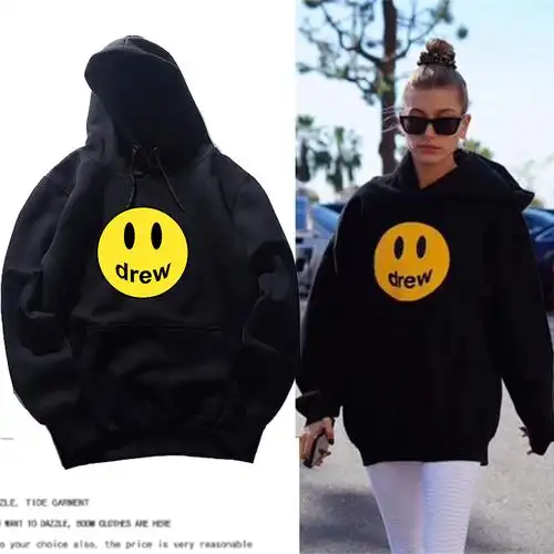 贾斯丁比伯同款卫衣_justin bieber贾斯丁比伯同款卫衣drew笑脸秋冬连