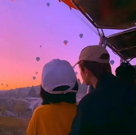 头像情侣日出东方落于西朝思暮想念与你