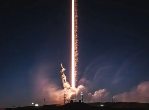 photos: pre-sunrise launch of recycled falcon 9