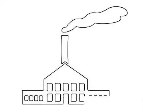 冒黑烟的工厂怎么画简笔画大全冒黑烟的工厂画法冒黑烟的工厂怎么画