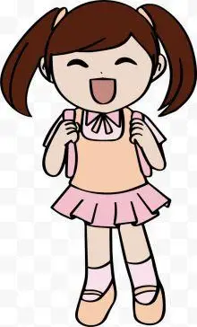 双马尾的小女孩