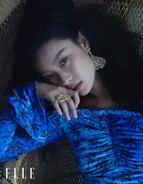 倪妮海藻卷发倪妮大波浪卷倪妮的头发