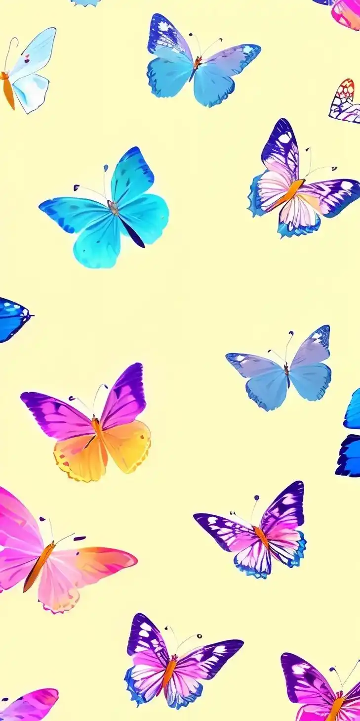 满屏花蝴蝶手机壁纸.每日分享高清原创手机壁纸 不仅仅是壁纸, - 抖音