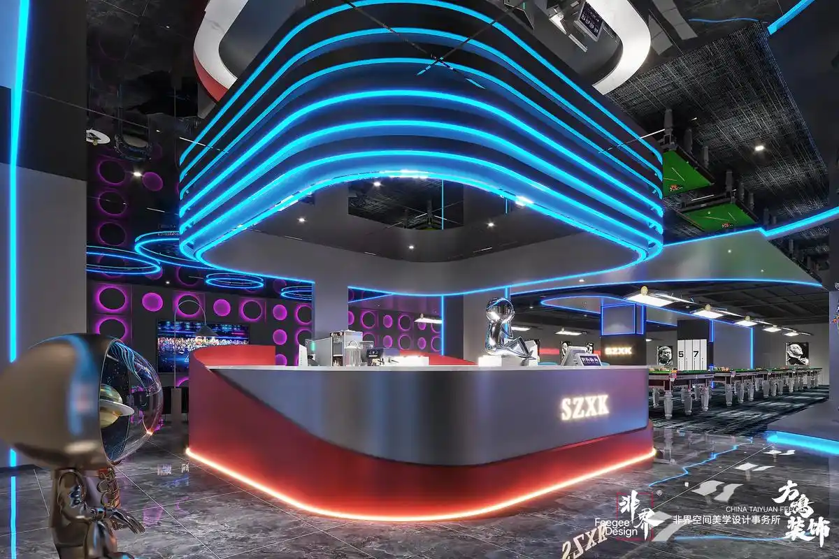 网咖电竞馆吧台设计案例展示