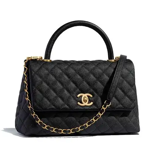 chanel香奈儿经典款cocohandle金扣双c