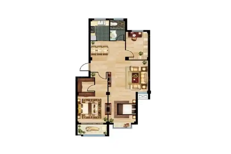 72-100.8平_凯怡上城户型图-烟台搜狐焦点网