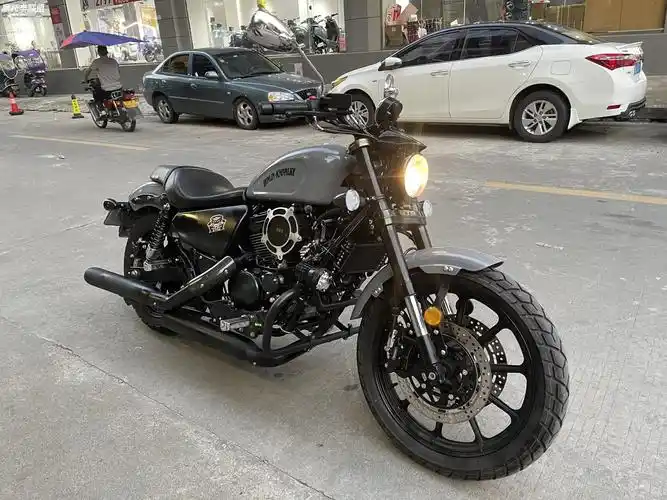 义骑v8哈雷款摩托车v型油冷电喷