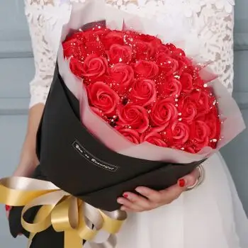 99朵玫瑰花七夕情人节礼物送女朋好老婆生日花束肥皂花香皂花礼盒 51