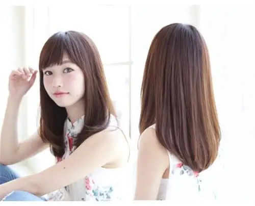 女生清纯中 长发 发型推荐