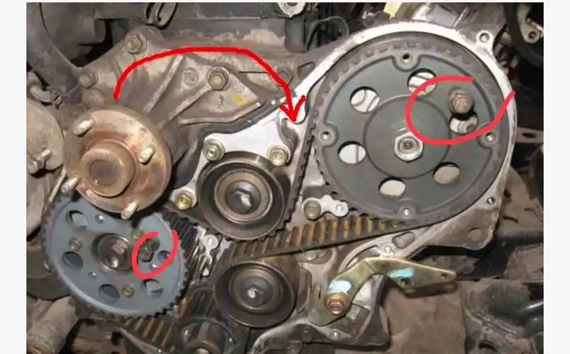 五十铃4ze4发动机正时记号