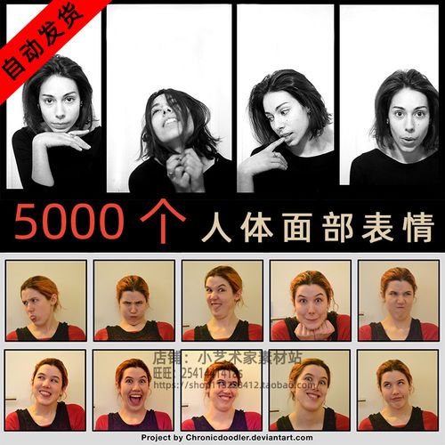 人物面部表情大全 五官 人体头部特写动漫速写高清素材参考资源