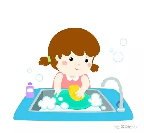 普惠大地幼儿园大三班"停课不停学"习惯养成《我会洗碗》