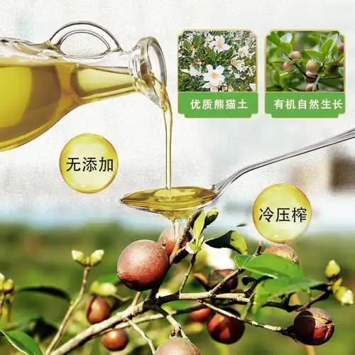 茶花夕拾冷榨纯山茶油1l2罐套装山茶油