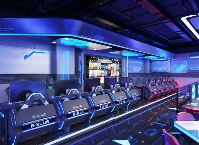 宜博电竞馆陆河岁宝店试业啦集五黑房对战区桌球棋牌等