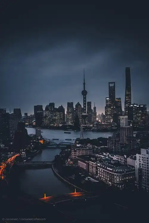 城市 夜景 城市天际线 @大v宝剑