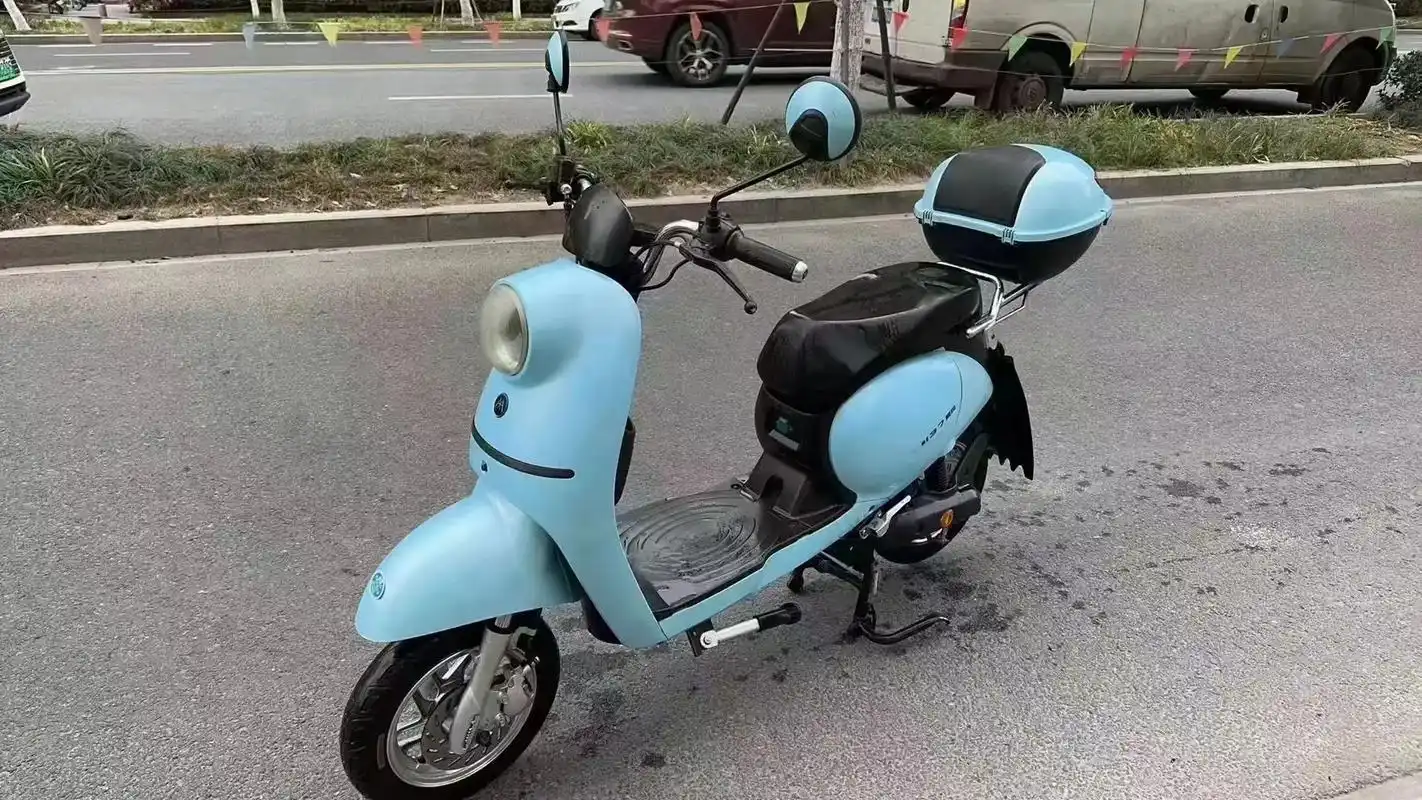 天蓝色爱玛小龟龟好嫩的颜色009999#性价比高的电动车推荐 - 抖
