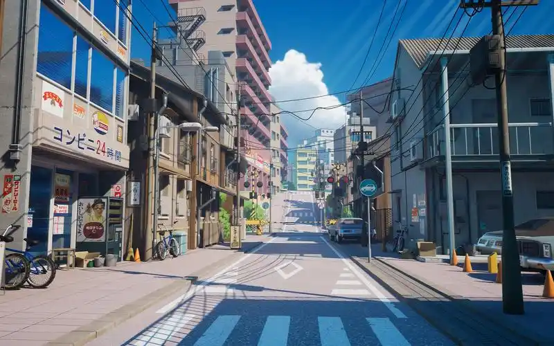 【你的名字】3dmax动漫场景模型制作