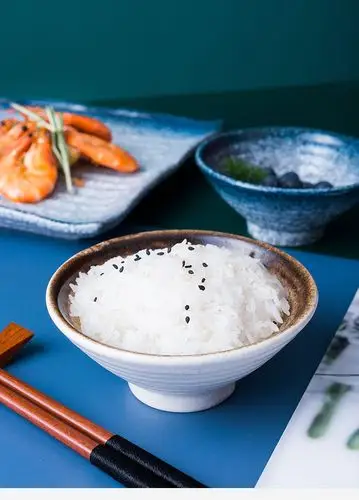 家用陶瓷碗米饭碗单个饭碗喝汤碗小碗白米饭碗日式甜品碗餐具创意