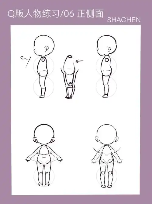 q版人物练习06正侧面