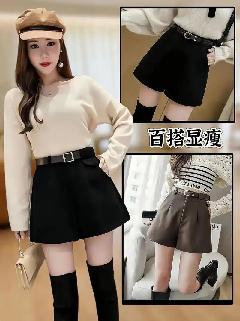 冬天配靴子短裤来了,清仓捡漏价!姐妹们,这款短裤也太好看了吧 - 抖音