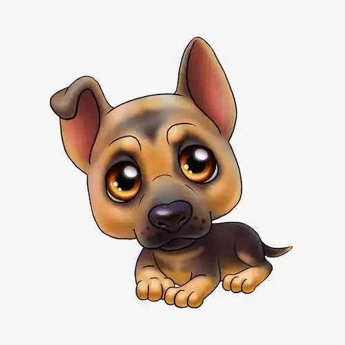 卡通趴着的小狗png图