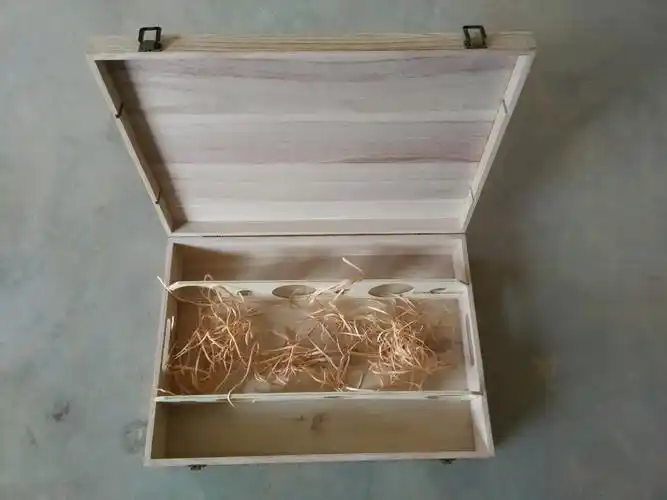 桐木单排六支装红酒包装礼盒实木曹县酒盒尺寸可定制成晋工艺热供