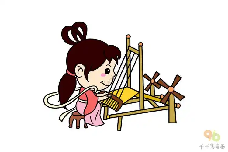 织女简笔画画法
