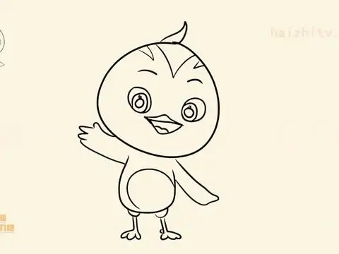 儿童绘画动画片,如何画_萌鸡小队里的欢欢_三哥