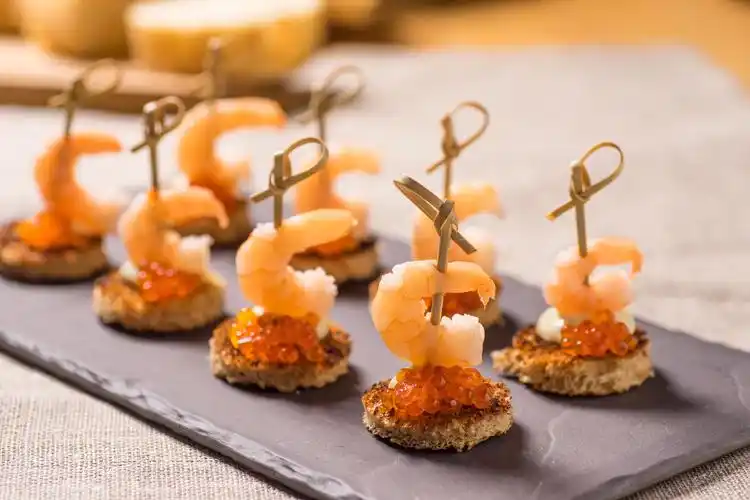 虾球鱼子酱图片