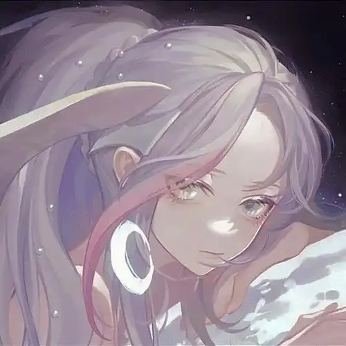 神明坠落高清女头动漫 神明美女坠入人间动漫头像