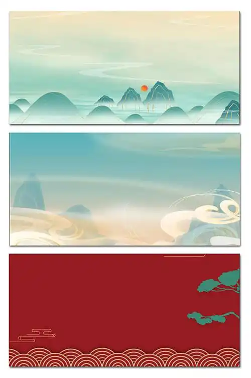 古风背景展板图片-古风背景展板设计素材-古风背景展板模板下载