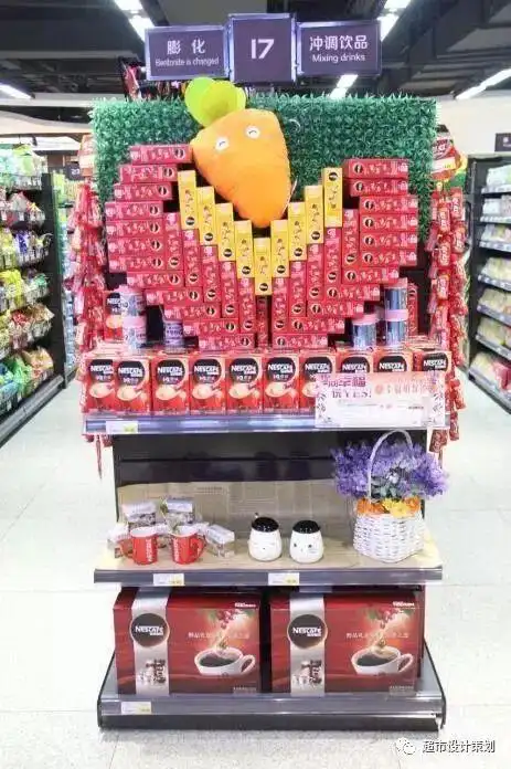 超市设计策划之春季陈列一组超市春天的陈列