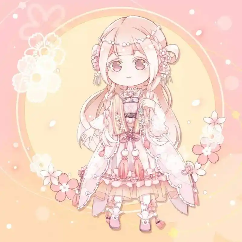 马克笔手绘q版古风可爱q版动漫人物