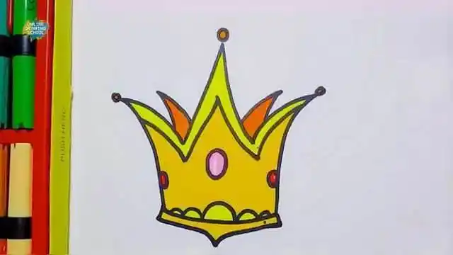 最好看的王冠简笔画王冠发型简笔画