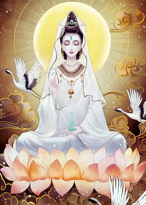 钻石画卡通玄关竖版观世音菩萨点钻十字绣diy钻石画批发-阿里巴巴