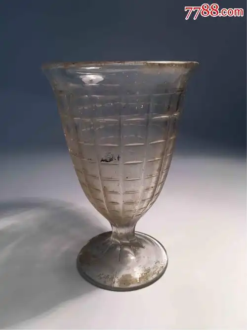 民国时期漂亮老琉璃杯