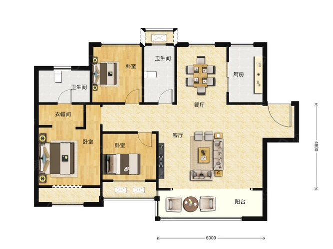 绿地新里兰亭公馆四居室户型图大全-济南绿地新里兰亭公馆四居室房型