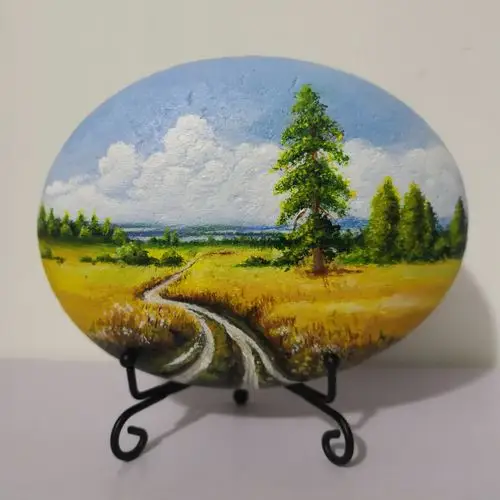 石头画风景画欣赏