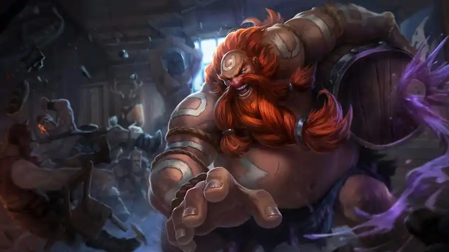 英雄联盟lol酒桶皮肤图片桌面壁纸