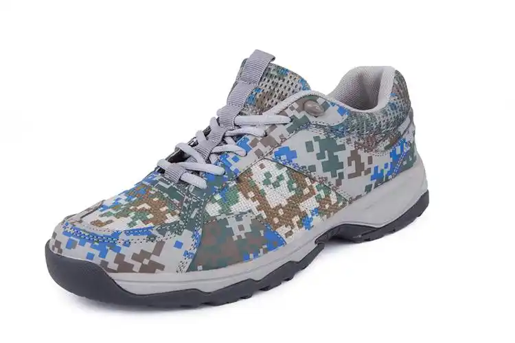 07迷彩作训鞋军鞋透气网布解放军训鞋跑步鞋迷彩色