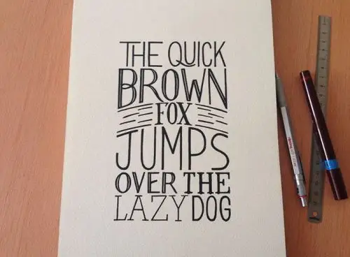 7例国外手绘英文字体设计欣赏