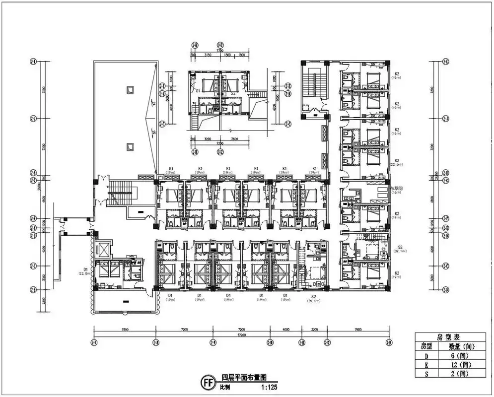 魔改|多层酒店客房平面布局总图·酒店设计 酒店设计平面布局总图