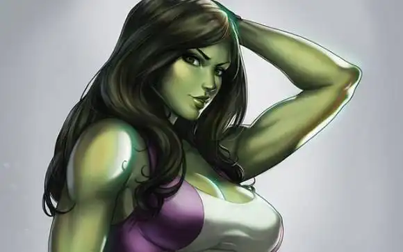 活动作品女浩克炸裂变身