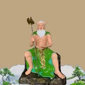 盘古大帝神像供奉家用摆件伏羲神农居家客厅保平安道家佛像16英寸