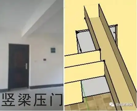 竖梁压门怎么办梁下开门好不好门上方有梁的风水影响与化解